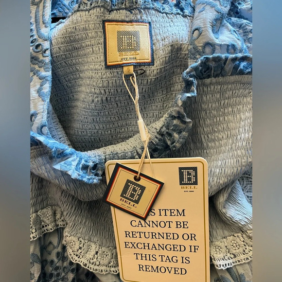 BELL by Alicia Bell Smocked Eyelet Midi Dress - Picture 8 of 10